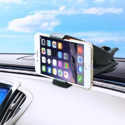 Smart Phone & Tablet Car Mount Dashboard Holder HD80 (Black)